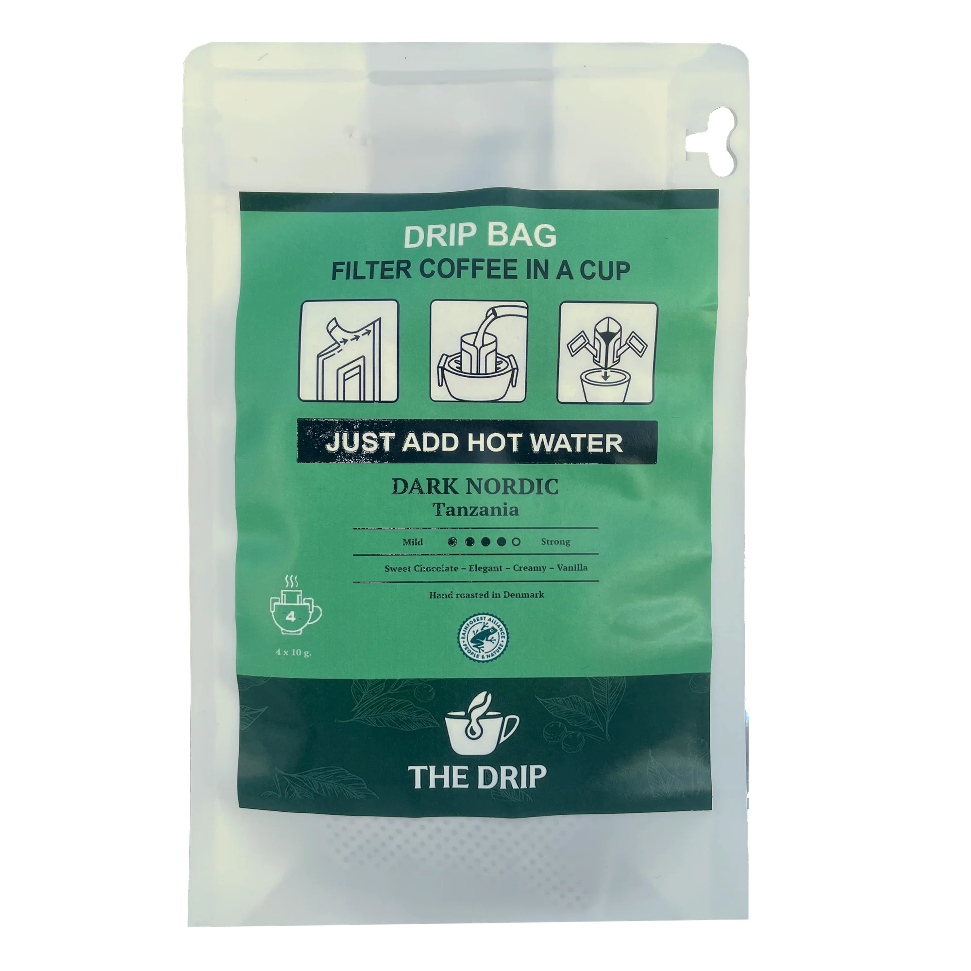 The Drip - Kaffe Drip Bags, Dark Nordic 10-pak
