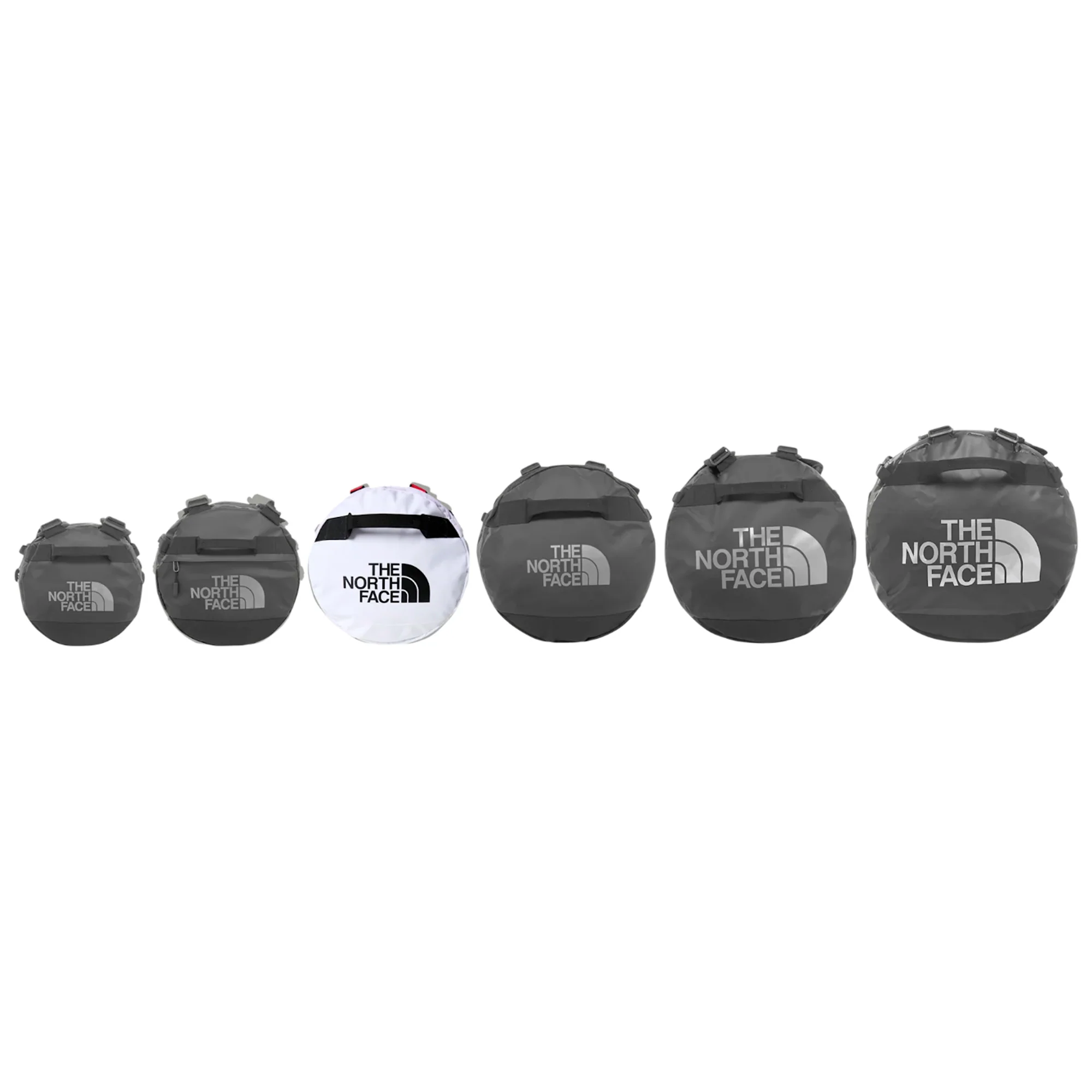 The North Face - Base Camp Duffel Bag Medium 71L // Hvid/ Rød - Image 5