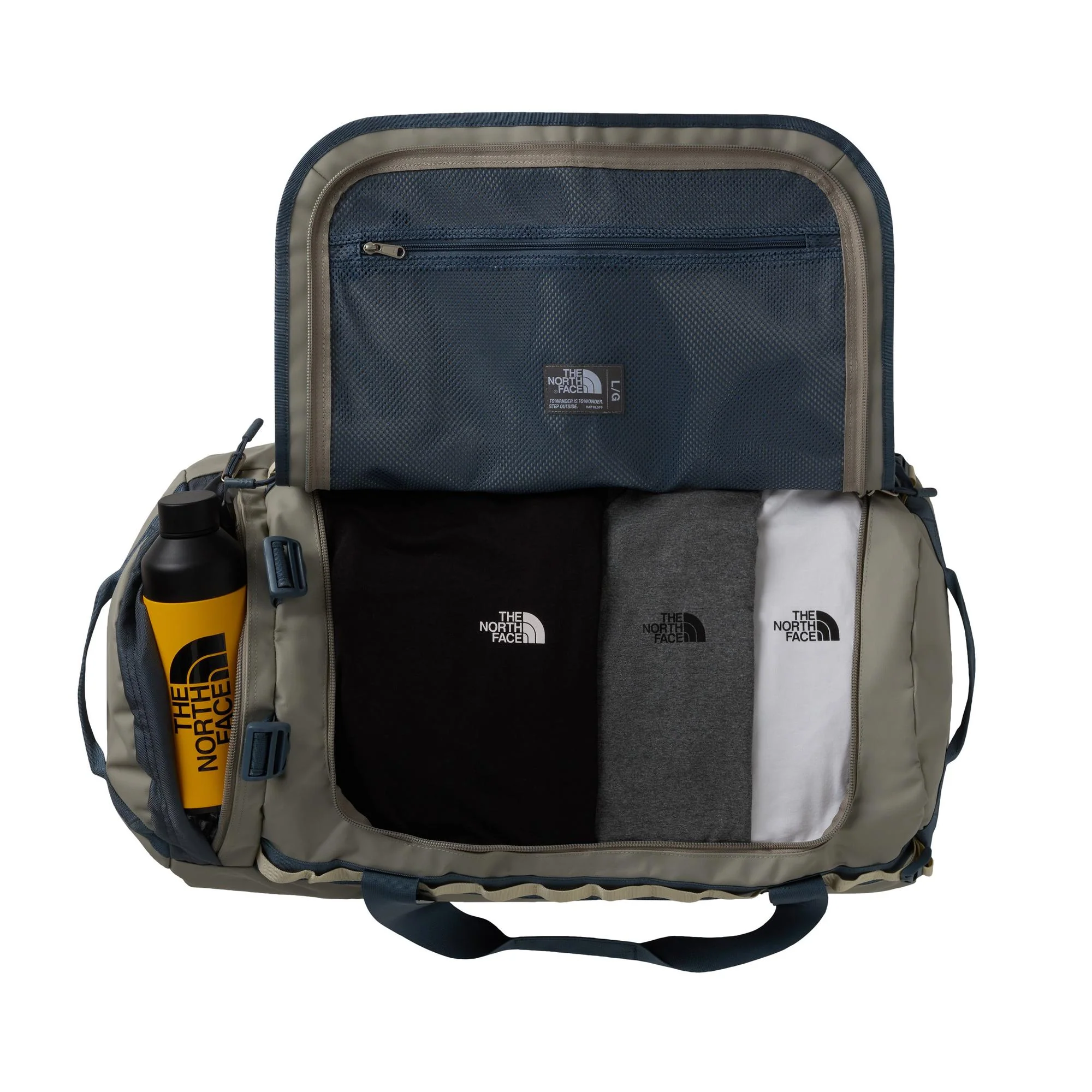 The North Face - Base Camp Duffel Large 95L // Stone Slab / Gran - Image 4