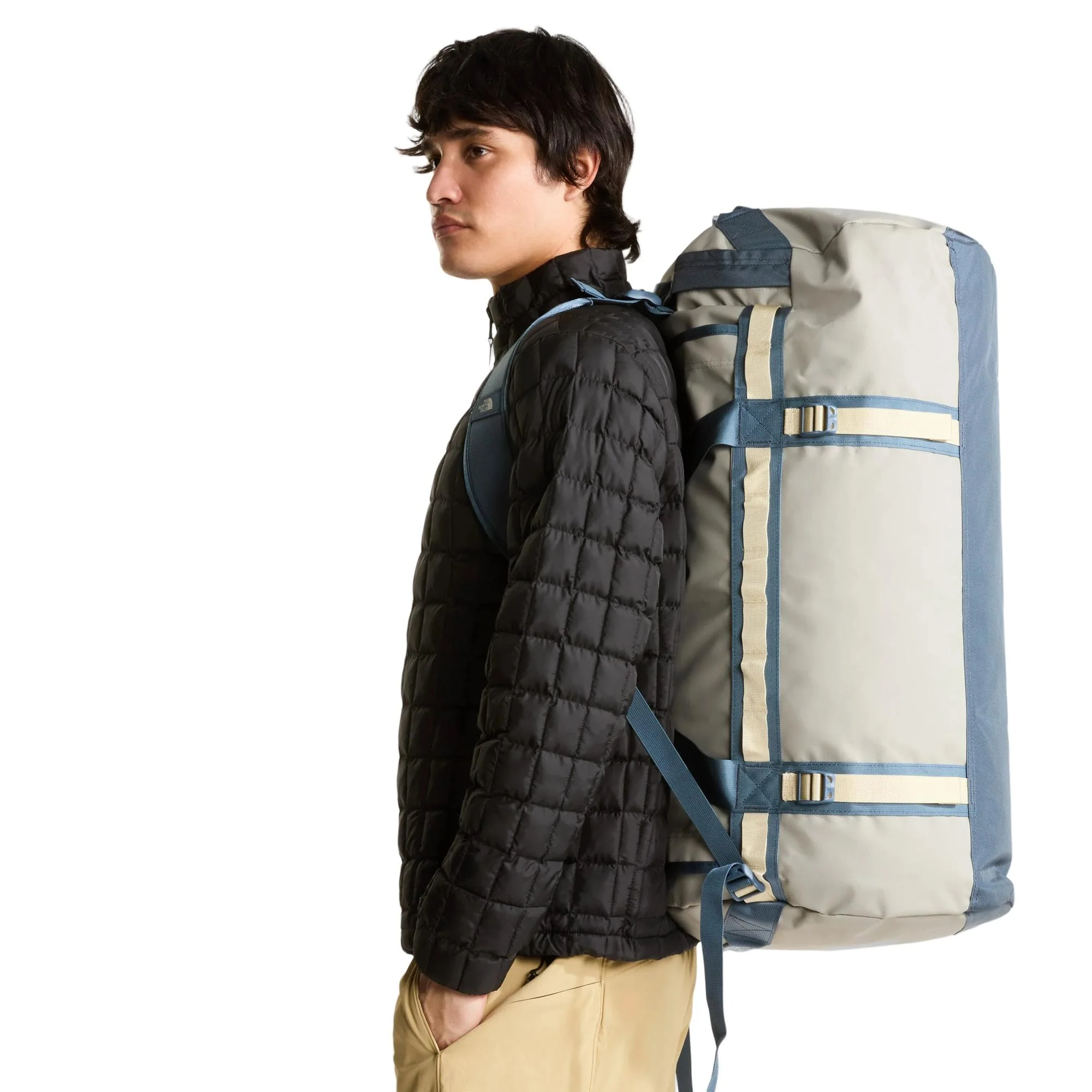 The North Face - Base Camp Duffel Large 95L // Stone Slab / Gran - Image 8