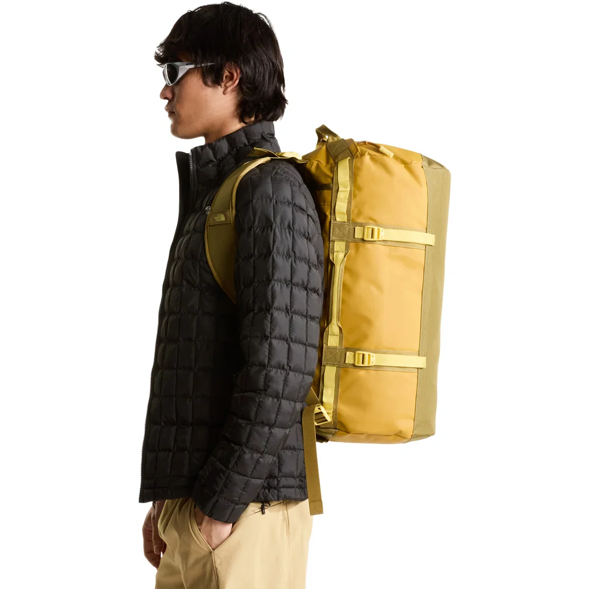 The North Face - Base Camp Duffel Bag Small 50L // Golden Tan / Cedar / Honeye - Image 5