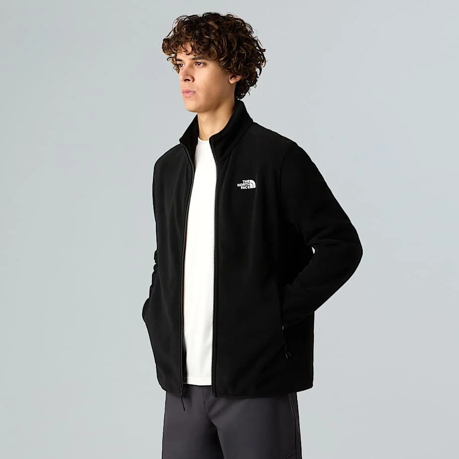 The North Face - Glacier Full zip Fleece Jakke // Sort - Image 3