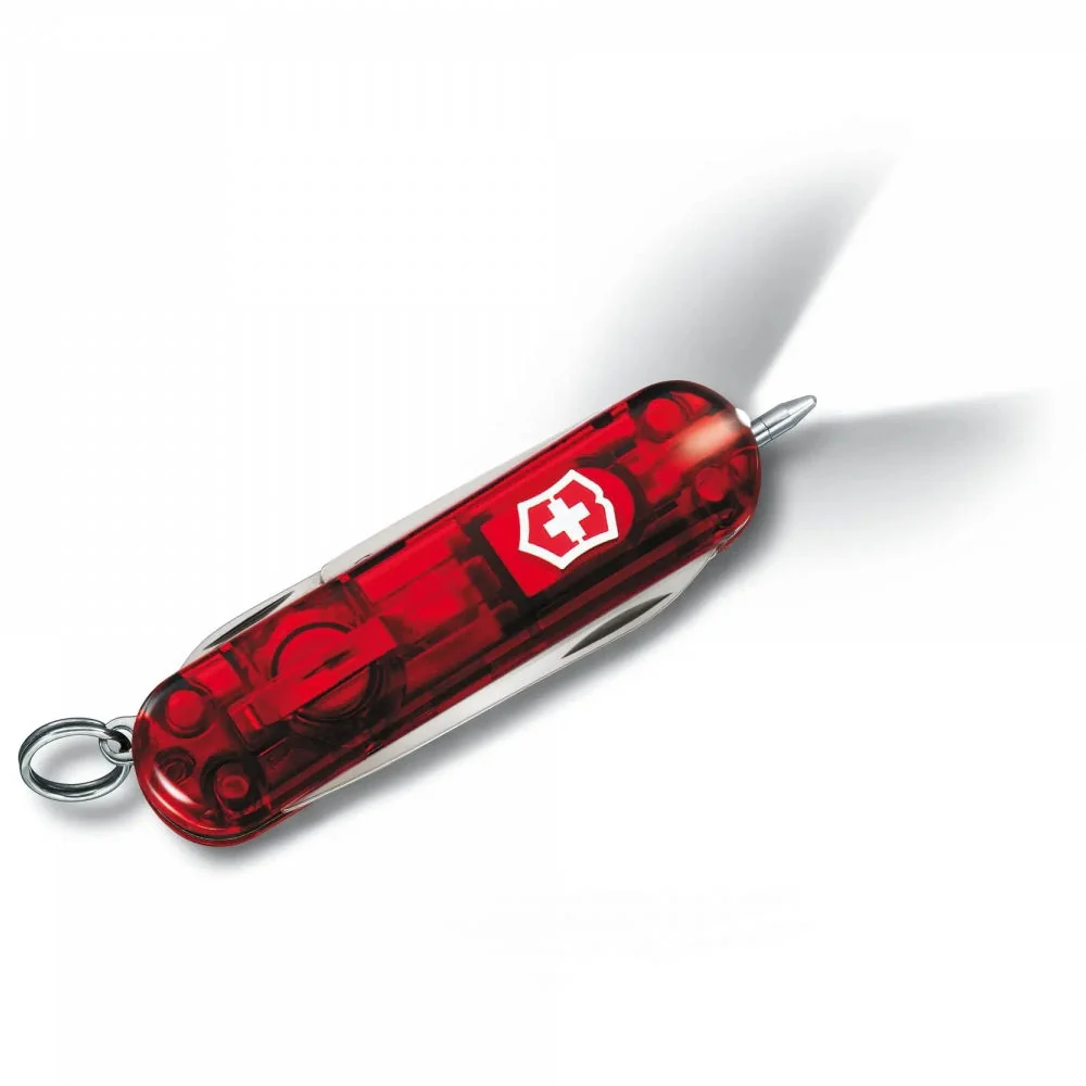 Victorinox - Signature Lite Schweizerkniv m. lygte 58mm Transparent - Image 2