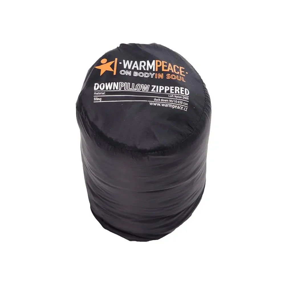 Warmpeace - Down Pillow Zippered Hovedpude Sort - Image 3
