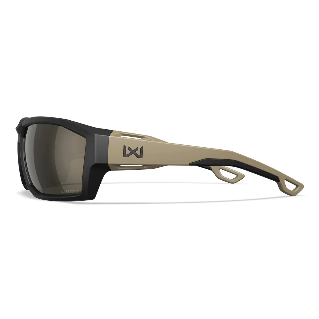 Wiley X - Alpine Captivate Ballistiske Solbriller // Tan Stel - Pol Tungsten Mirror - Image 3