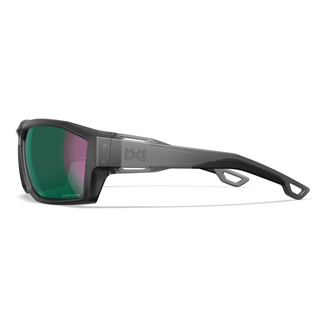 Wiley X - Alpine Captivate Ballistiske Solbriller // Transparent Stel - Pol Grøn Tungsten - Image 3
