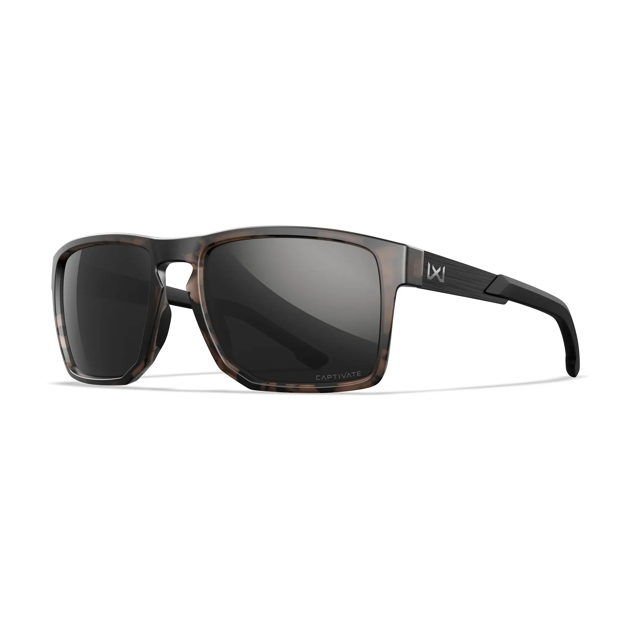 Wiley X - APEX Captivate Solbriller // Pol Black Mirror - Matte Tortoise Brown Frame