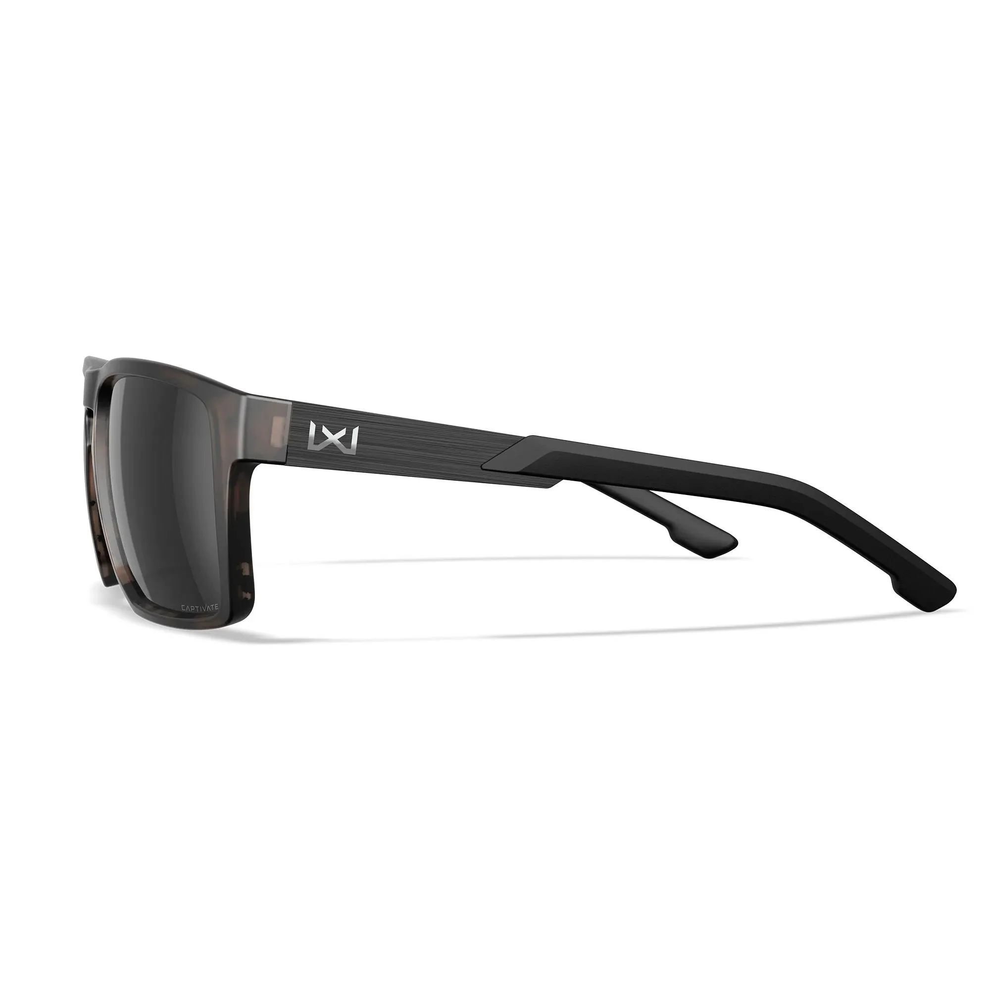Wiley X - APEX Captivate Solbriller // Pol Black Mirror - Matte Tortoise Brown Frame - Image 3