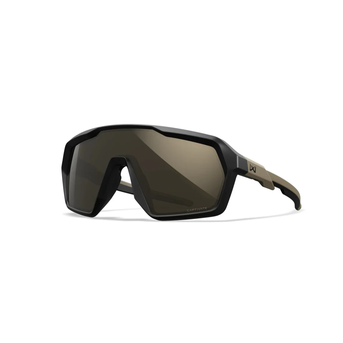 Wiley X - Citadel Captivate Ballistiske Solbriller // Tan Stel - Tungsten Mirror