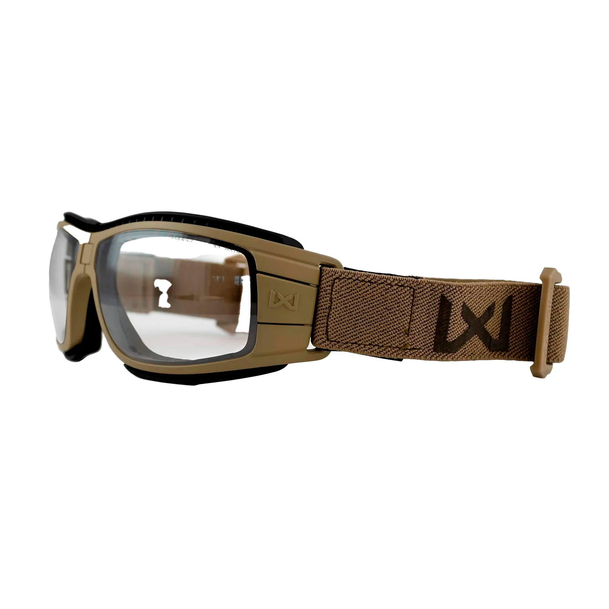 Wiley X - LYNX Sikkerhedsbriller // Grey/Clear - Tan Frame