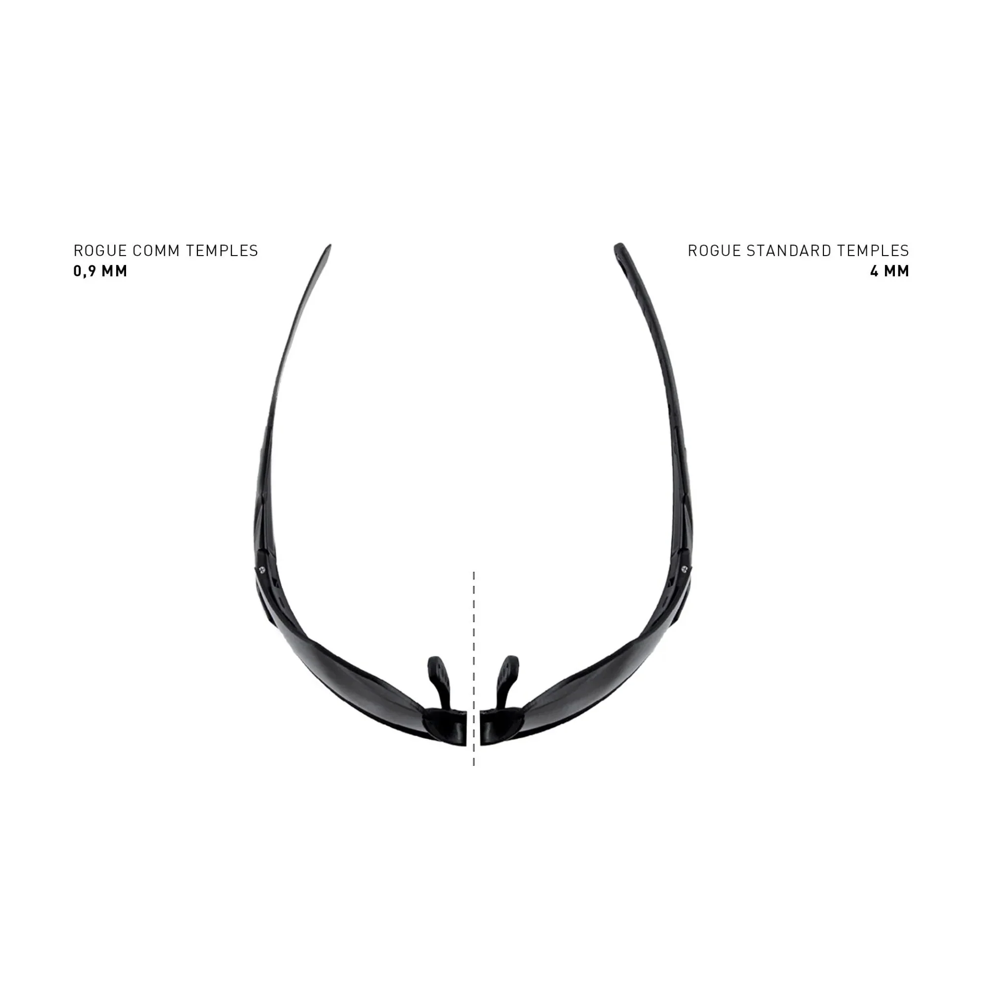 Wiley X - ROGUE Comm Skydebriller // Sort - 3 Linser - Image 5