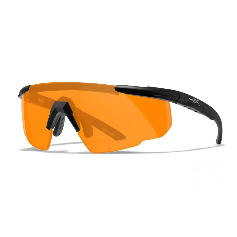 Wiley X - Saber Advanced Ballistiske Briller i Sort // 3 Linser - Grå/Orange/Pink - Image 3