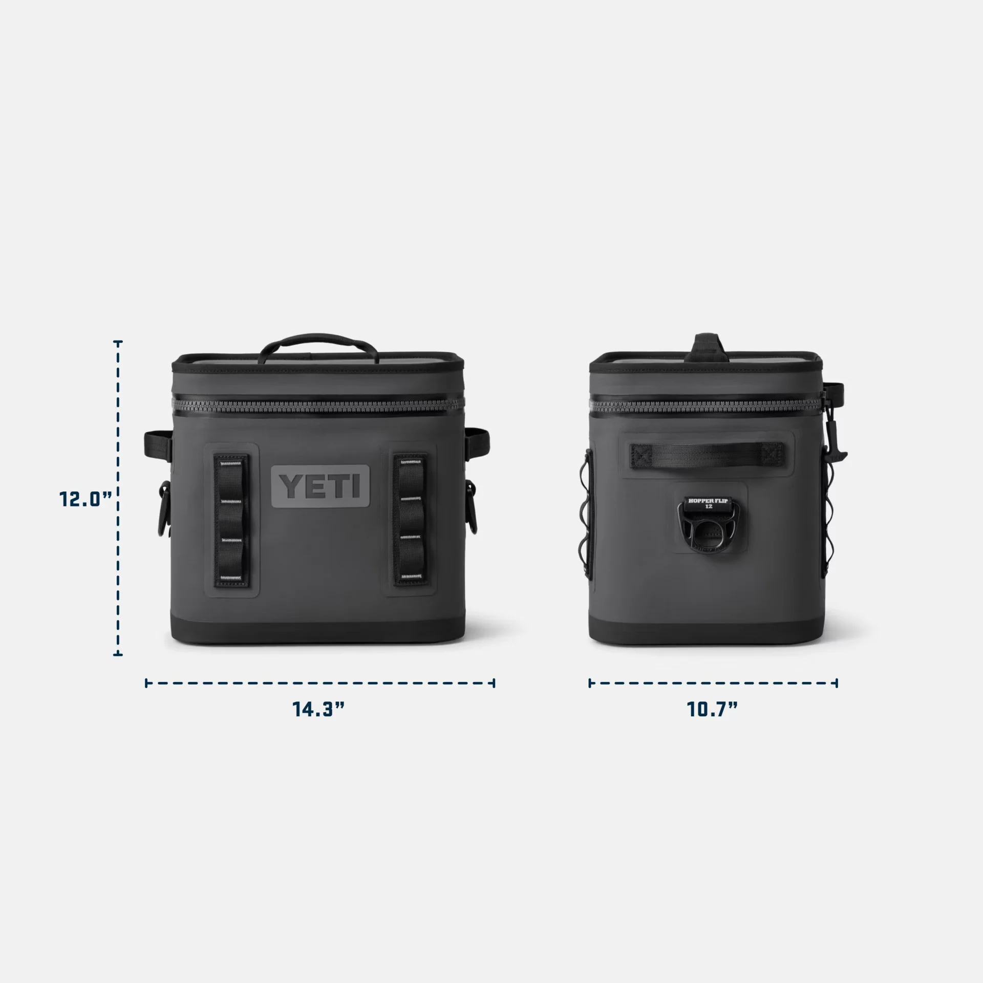 YETI - Hopper Flip Soft Køletaske 12L // Grå - Image 8
