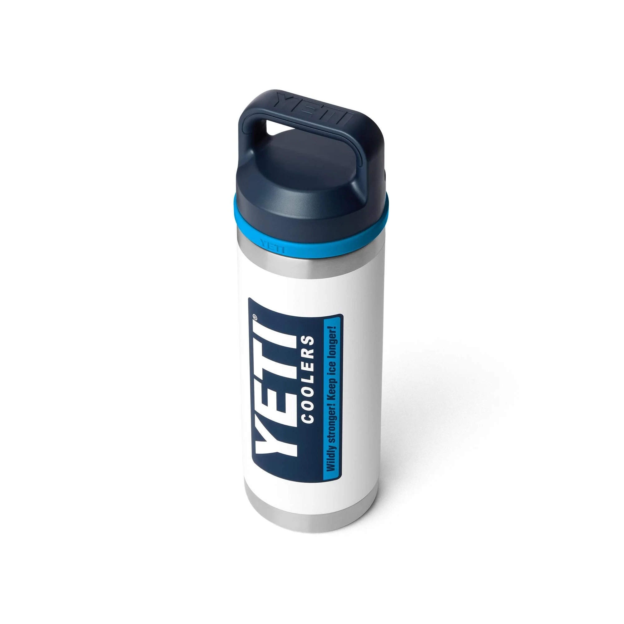 YETI - Rambler Chug Termoflaske 532 ml // Hvid / Blå - Image 3