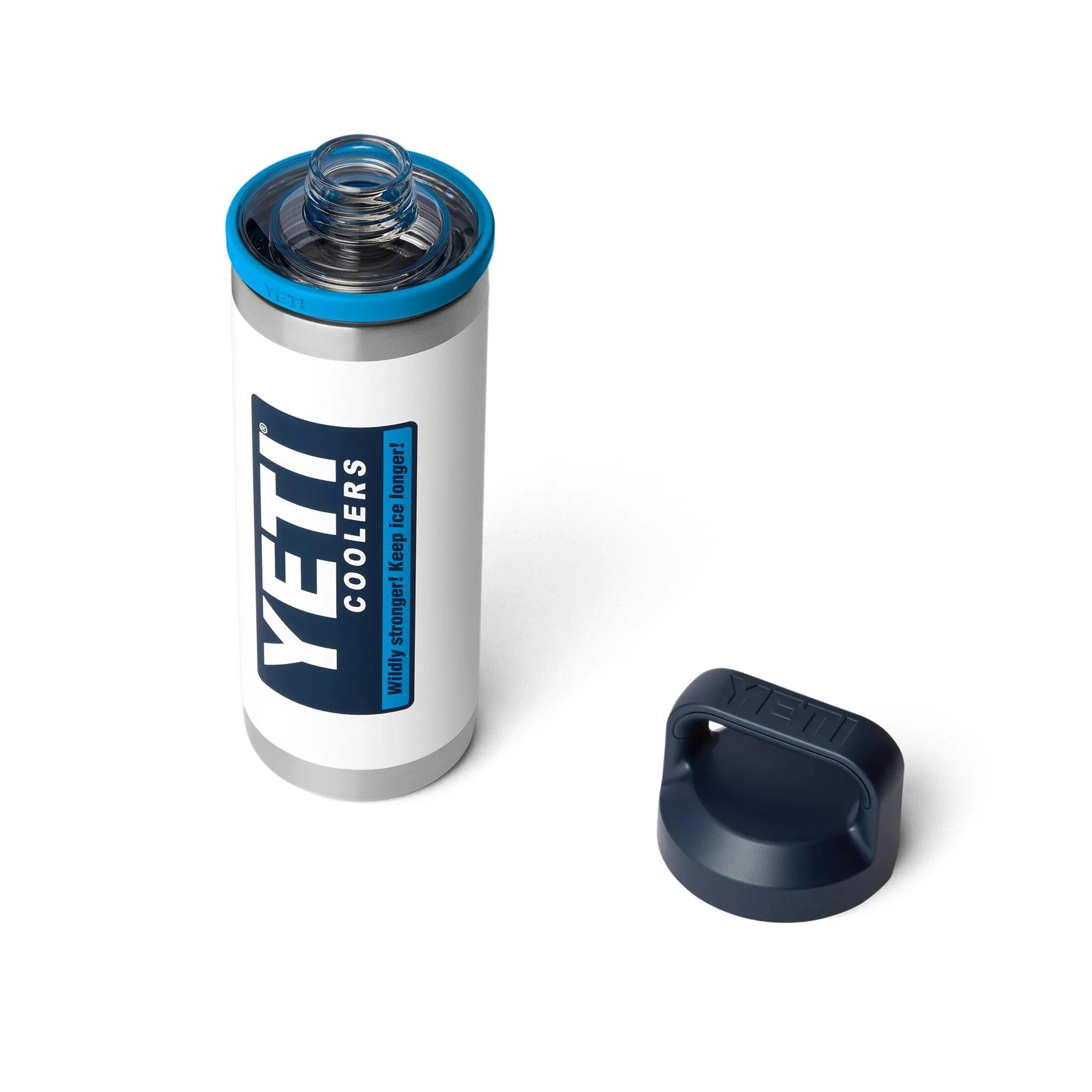 YETI - Rambler Chug Termoflaske 532 ml // Hvid / Blå - Image 4