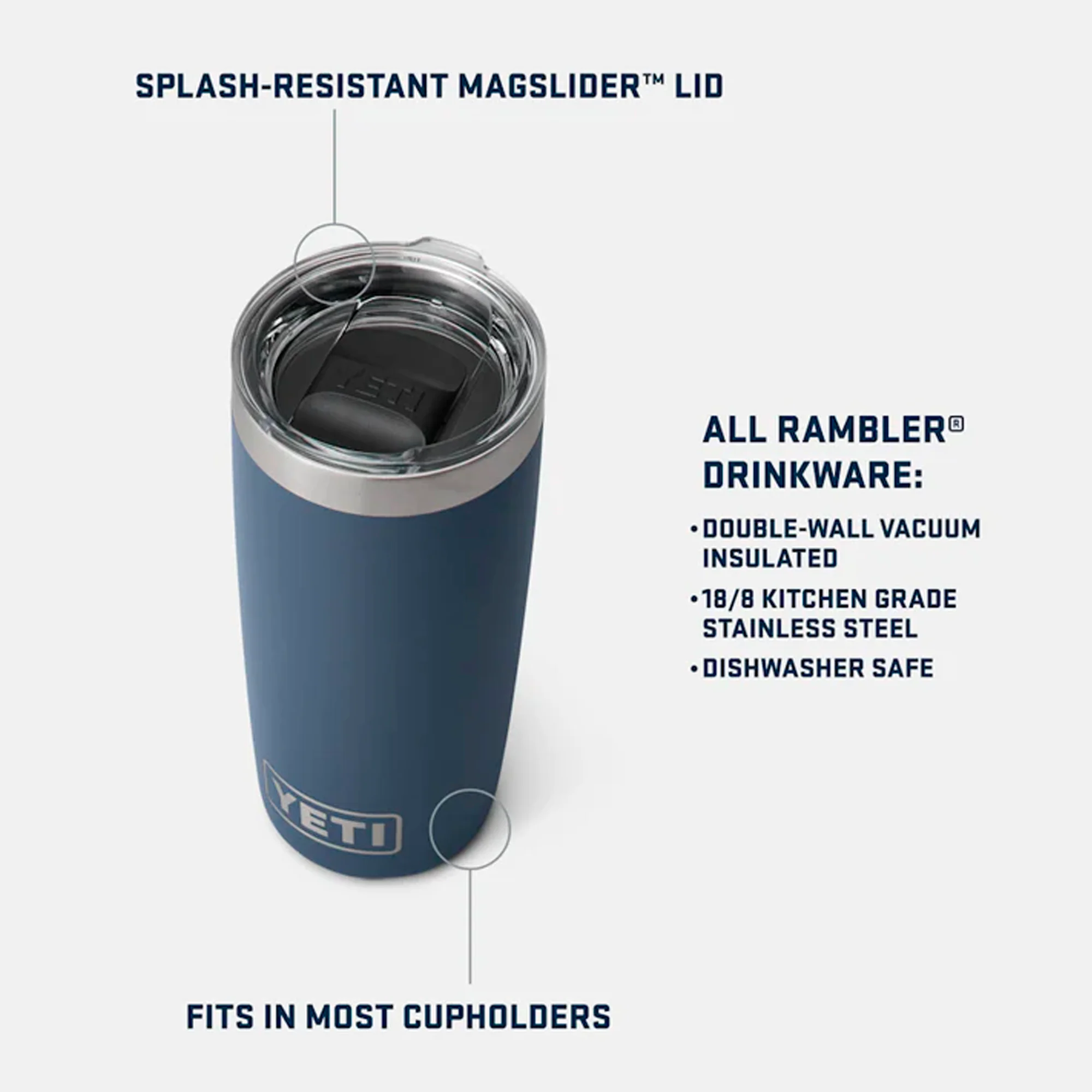 YETI - Rambler Tumbler 295 ml // Charcoal - Image 5