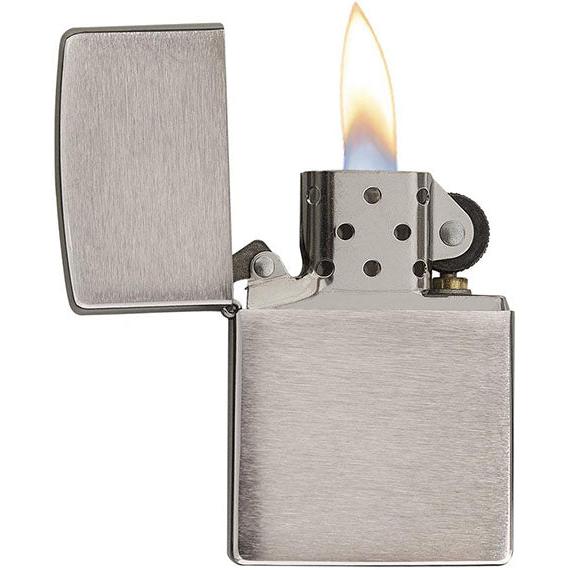 Zippo - Brushed Chrome Lighter - Image 3