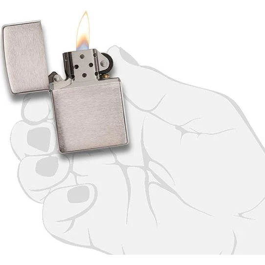 Zippo - Brushed Chrome Lighter - Image 4