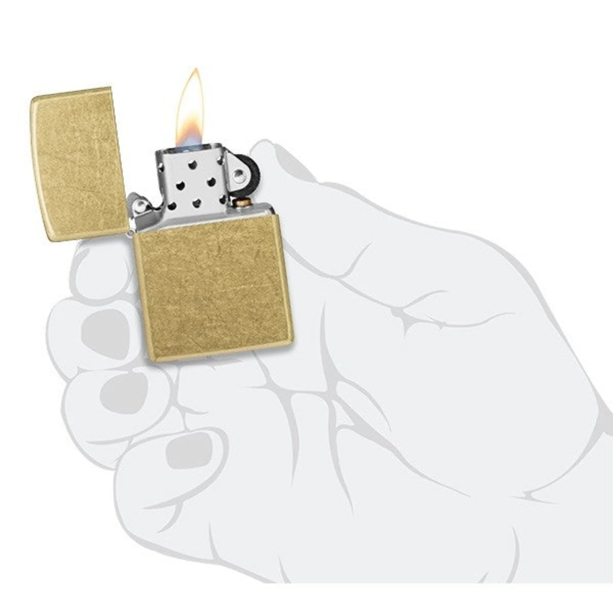 Zippo - Street Brass Lighter - Image 5